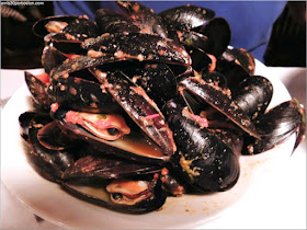 Mejillones en el Restaurante D'Orsay en la Ciudad de Quebec