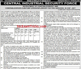 CISF 447 Driver Constable Recruitment 2018