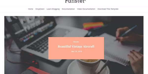 Fanster Blogger Template