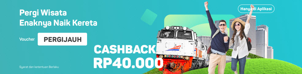 Bukalapak - Promo Voucher Tiket Kereta Cashback s.d 40 Ribu (s.d 31 Okt 2018)