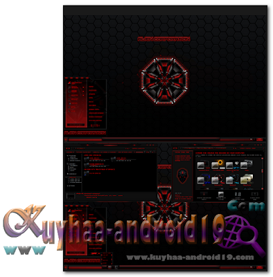 THEME WINDOWS 7 ALIEN CORP RED