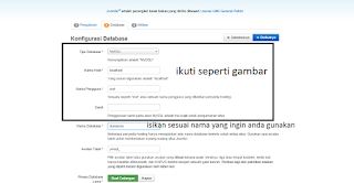 Memasukkan Nama Database Web