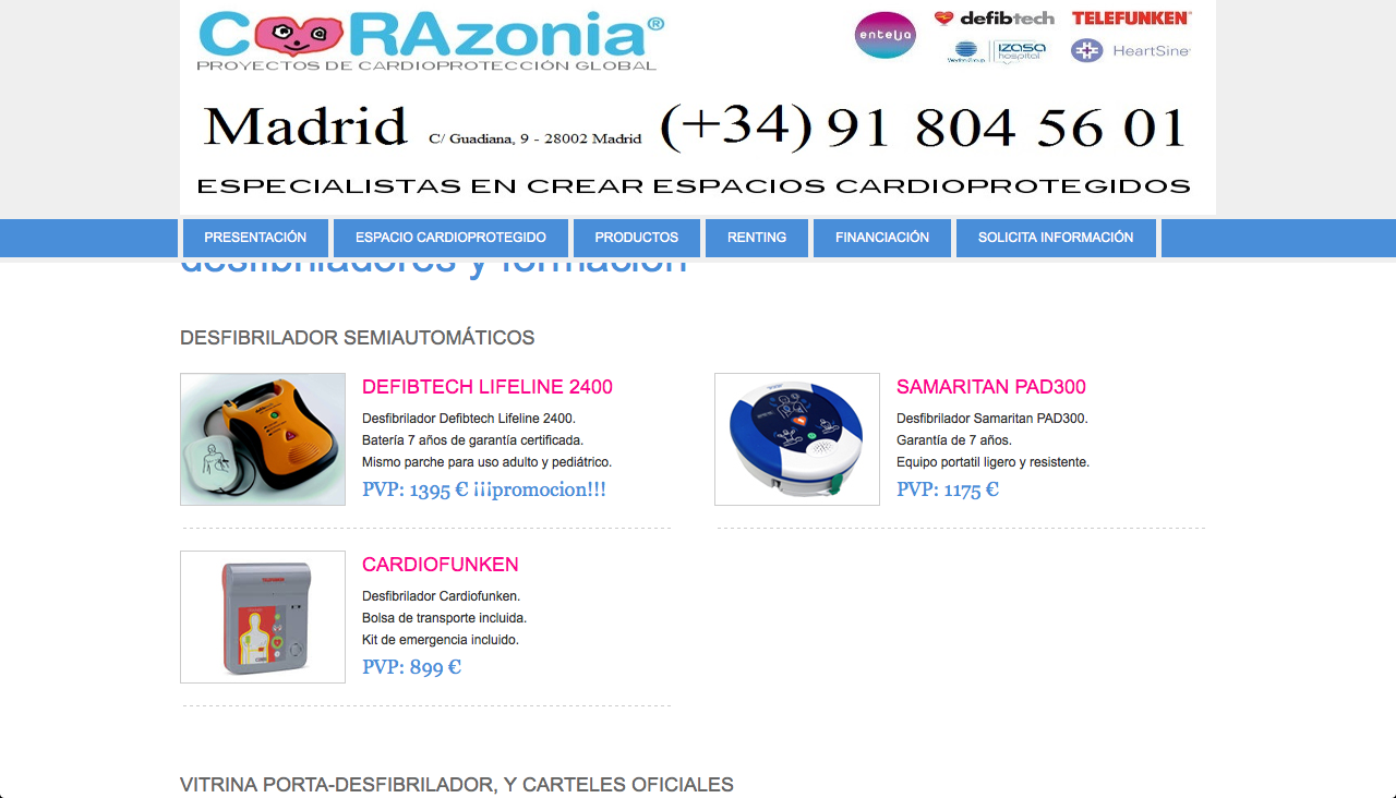 www.directoriopax.com Desfibriladores Madrid