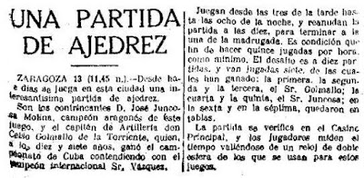 Recorte de El Sol de 14 de junio de 1918