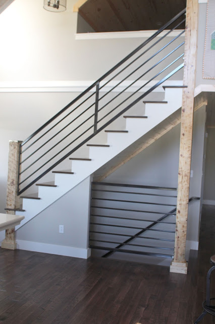 Custom railing for new stairway