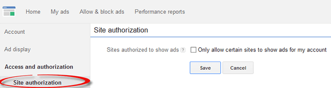 It is amazing when you see a webmaster using a blogspot blog stealing an AdSense Java Scri Using the AdSense Access and Authorization Feature