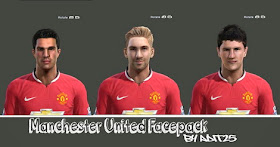 PES 2013 Manchester United Facepack by Adit25