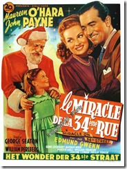 affiche le miracle de la 34è rue
