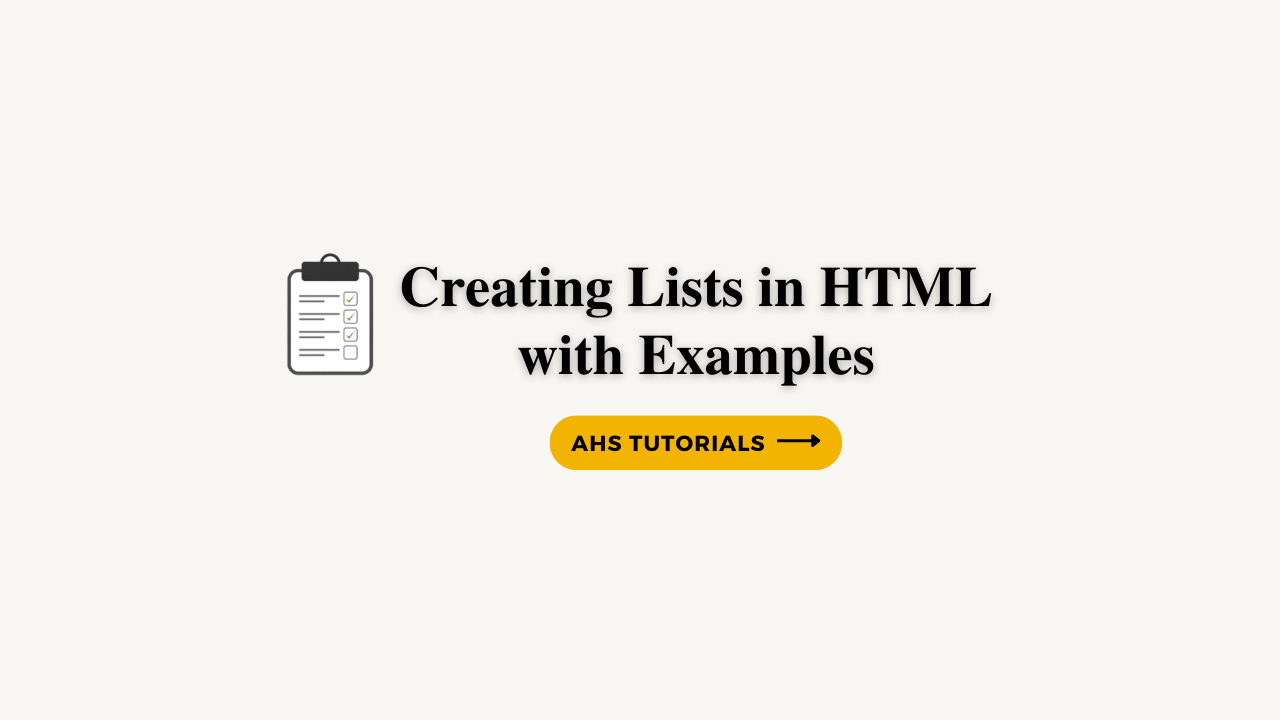 How to Create Lists in HTML. Creating lists in html