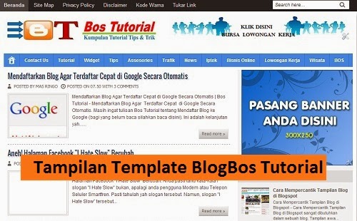 Cara Cepat dan Mudah Mengganti Template Blog 