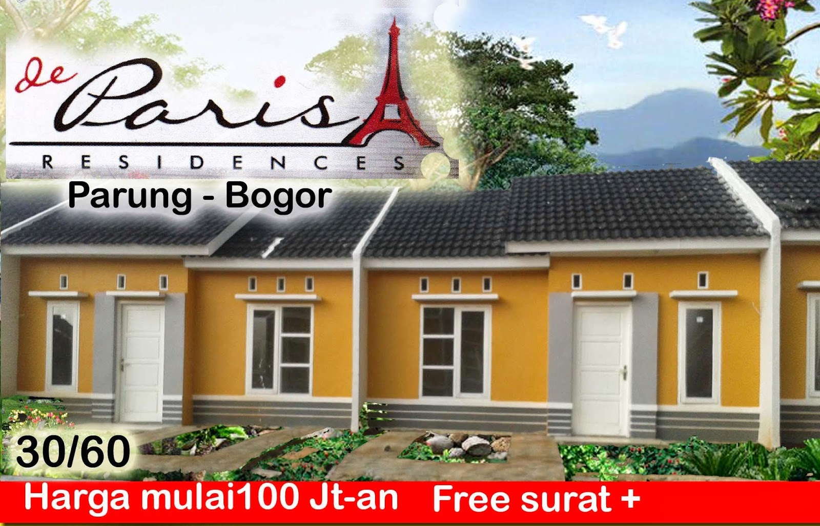 PERUMAHAN de PARIS RESIDENCES PERUMAHAN DI SAWANGAN ARCO 