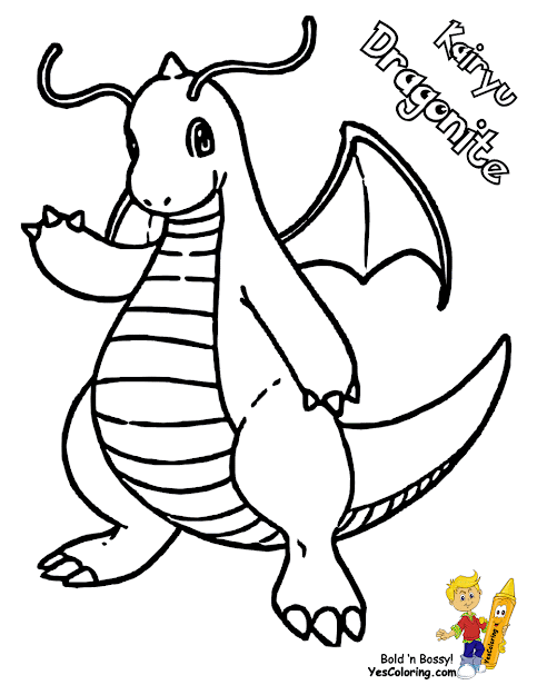 Colour In Pokemon Picture Of Pokemon Dragonite Mewtwo 