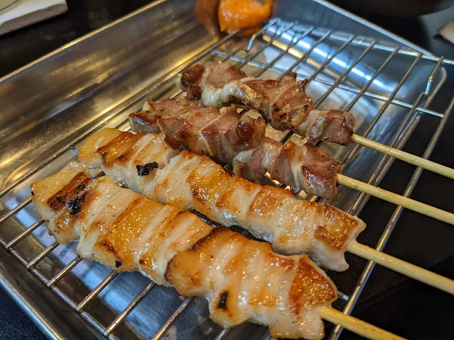 日馬屋のおすすめメニュー　焼き串焼きとん10本盛り