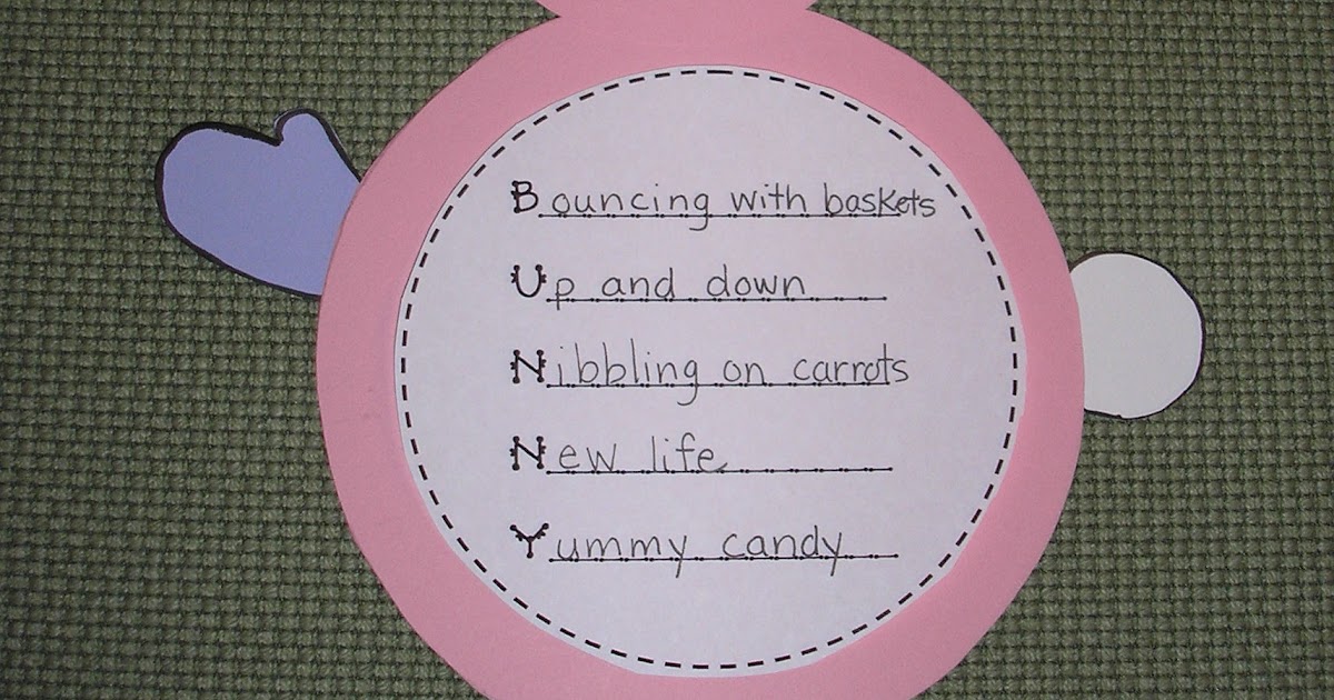 Learning with Susie Q: Easter Bunny Acrostic Poem and Craftivity