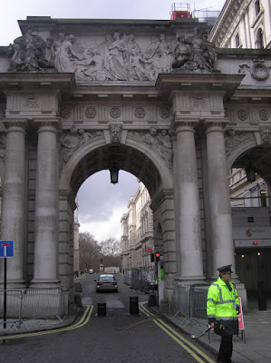 The path through the Admiralty Arch