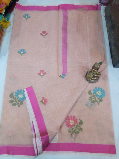 Kota Doria sarees wid blouse