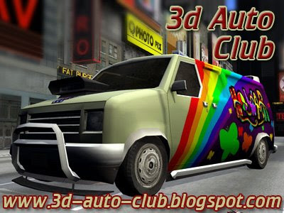 3D Cars Models Hippy Van