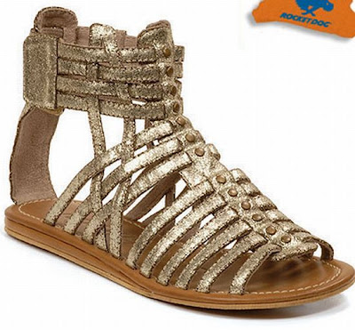 Super Cute Gold Gladiator Sandal | SHOES FOOTWEAR | SPORTY SHOES