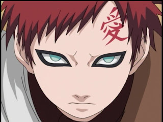 gaara naruto kanji cool shippuden of the desert sand