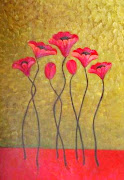 Cuadros con Flores Minimalistas Pinturas de Flores Minimalistas
