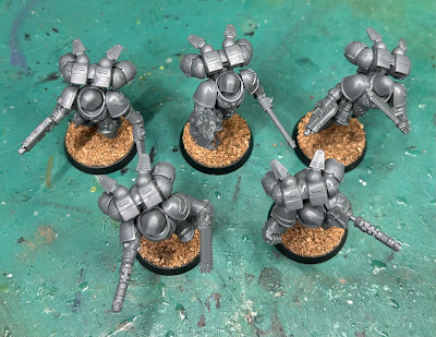 Dark Angels Assault Intercessors with Jump Packs WIP