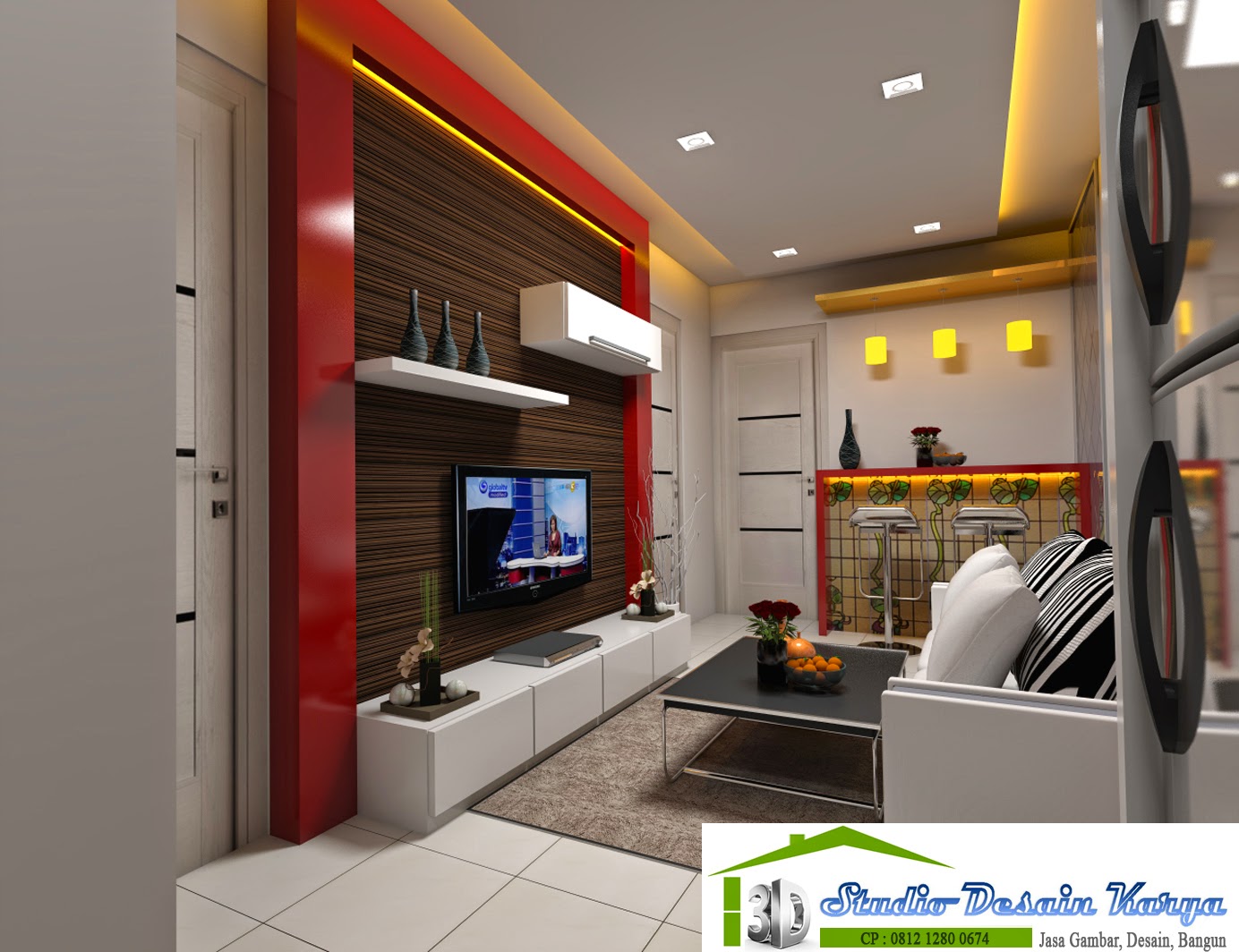 Jasa Rancang Bangun Interior Desain Interior Apartemen 2