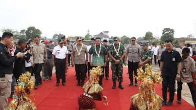 Peletakan Batu Pertama Mapolres OKI, Kapolda Sebut OKI Kesejahteraan Meningkat