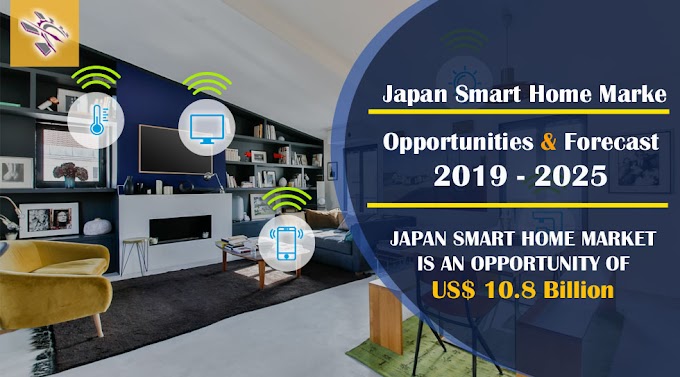 Japan smart home market is an opportunity of USD 10.8 Billion by the end of year 2025
