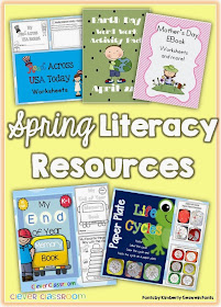 Spring themed resources Read Across America Earth Day Mothers Day End of year and life cycles