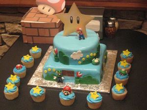 Bear Heart Baking Company Super Mario Bros Birthday Parties Cake And Cupcake Ideas