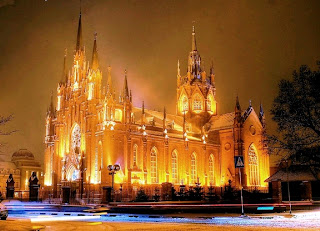 cathedral christmas picture wallpaper