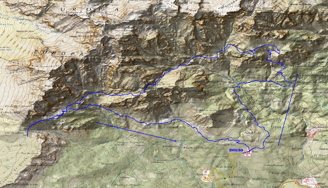 Mapa ruta Puerto de Edes - Untuje - Cámara