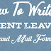 How to write urgent leave mail to boss | Leave Letter Format