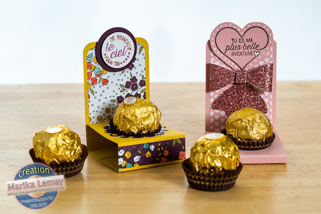 ferrero rocher Stampin' Up! décorés