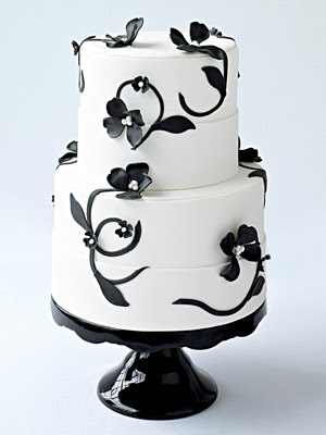 Black and White wedding Cakes