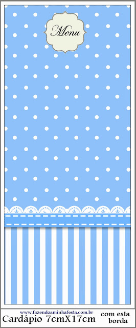 Light Blue with Stripes and Polka Dots First Communion Free Printables. 