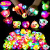 Mikulala Birthday Party Favors for Kids Prizes Flashing 36 Pack LED Jelly Light Up Rings Toys Bulk Boys Girls Gift Blinky Glow in The Dark Party Supplies 9 Color 9 Shape