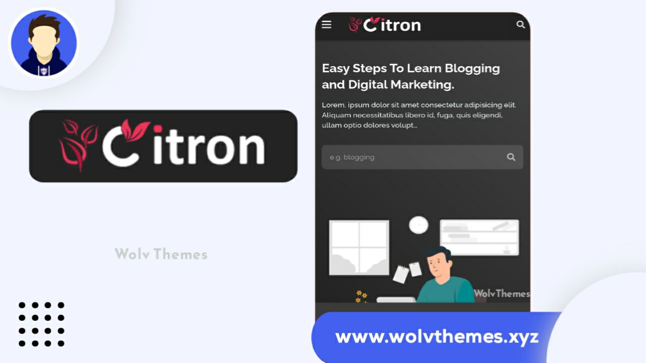 Citron Responsive & SEO premium Blogger Template