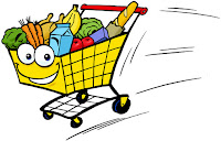 Maxi, cie, cart, character, grocery, grocery cart, cartoon, identity, illustration