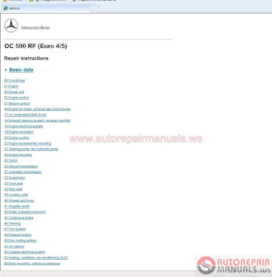 Mercedes OC 500/MBC Euro 4/5 Workshop Information Full Download