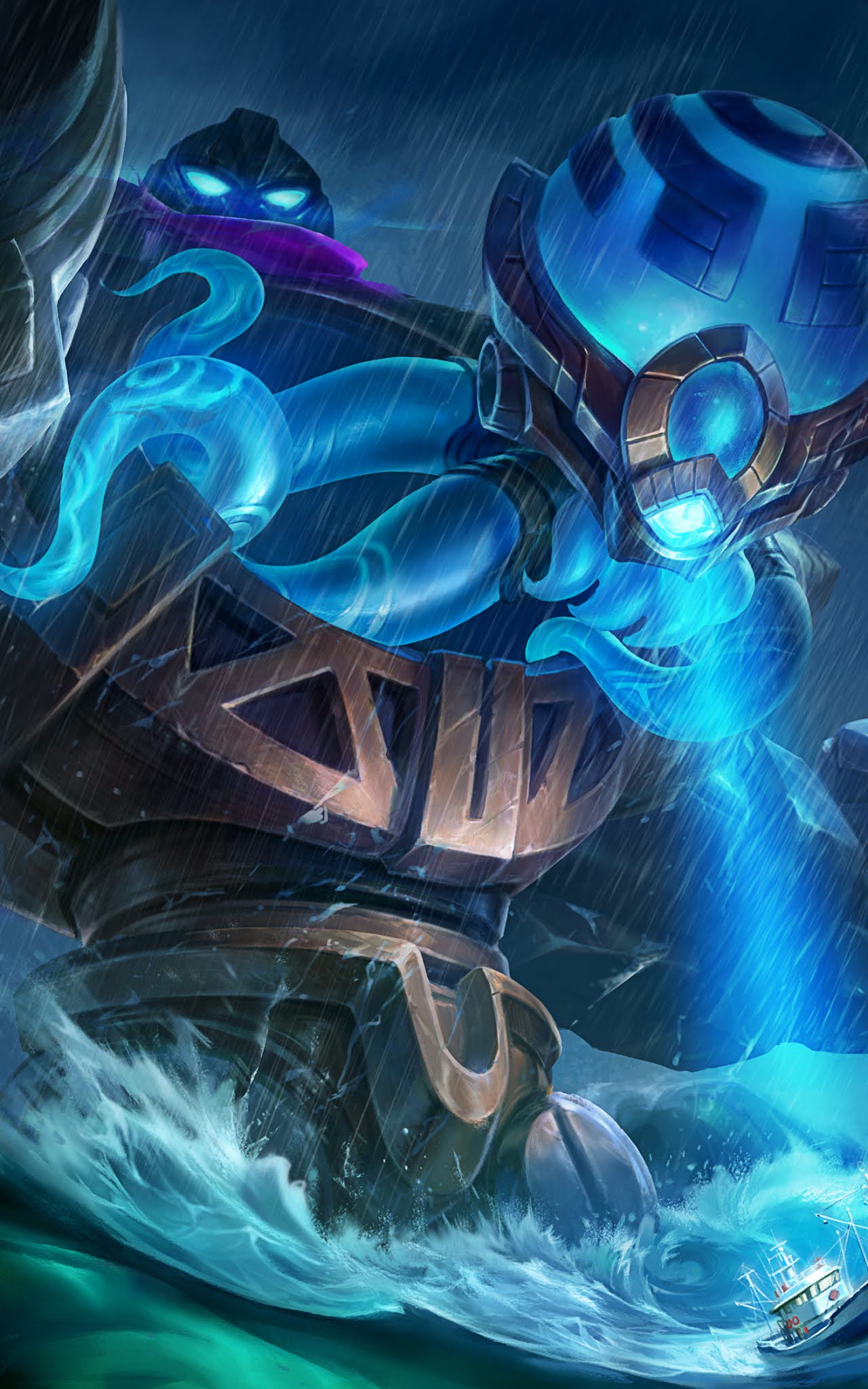 Atlas Ocean Gladiator walpaper mobile Legends Free skin