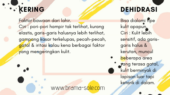 perbedaan kulit kering dan dehidrasi