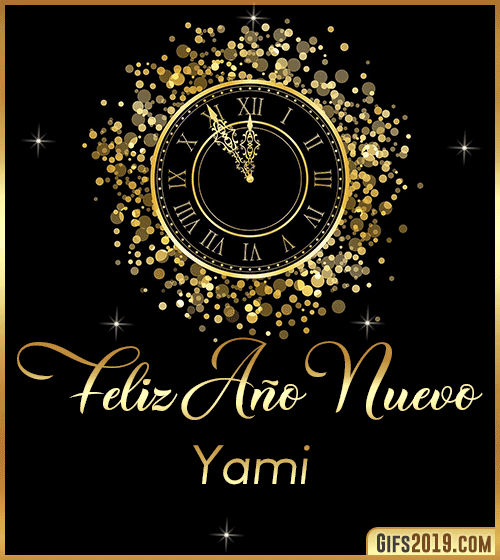 Feliz año nuevo gif yami