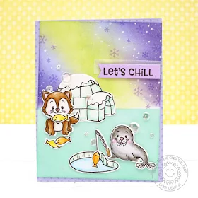 Sunny Studio Stamps: Polar Playmates Let's Chill Card by Lexa Levana