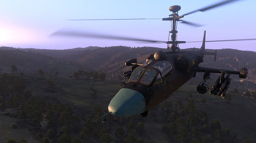 Arma3用RHS: Escalation MODのKa-52 Hokum B 攻撃ヘリコプター