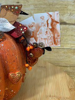 Cute and Creepy Challenge: Mixed Media Halloween Pumpkin by Jason Duigou with Duigou Designs