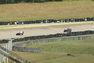 Other track goers at turn 1