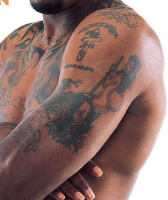 Dennis Rodman Devil Lady Tattoos