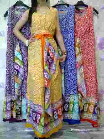 LongDress Maxi Batik  Margried 2858 Dress  Dress  Murah 
