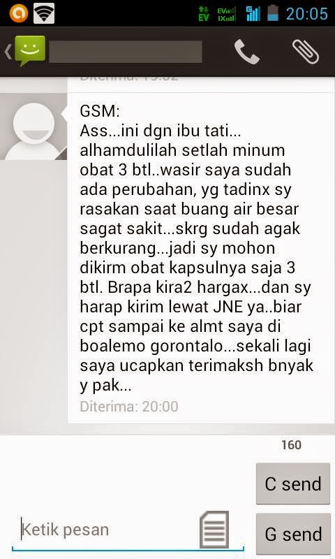 Screenshot Testimoni Pasien
